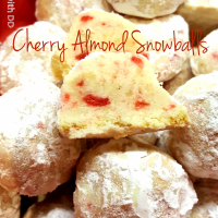 Cherry Almond Snowballs